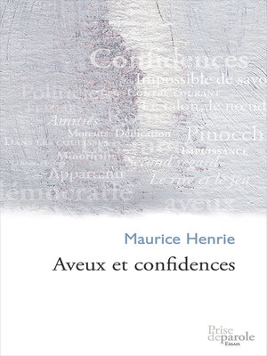 cover image of Aveux et confidences